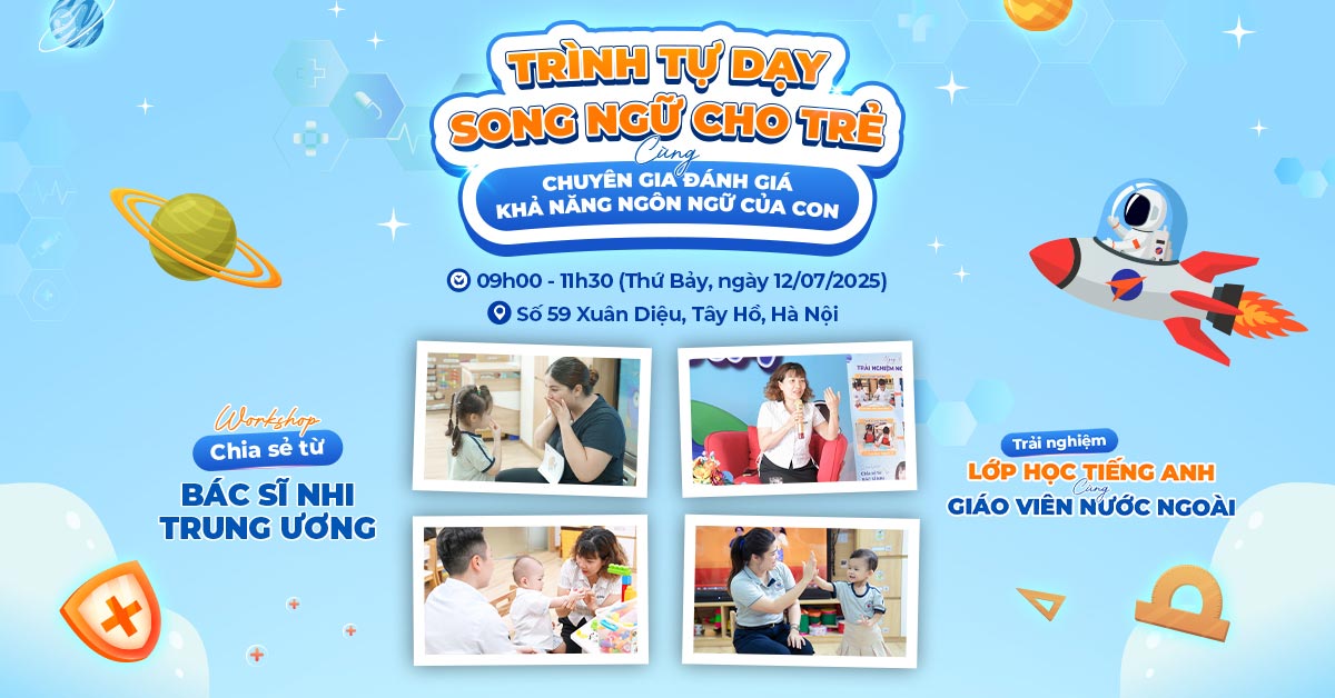 sự kiện tháng 7 trình tự học song ngữ